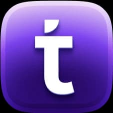 Purple T Logo Icon 2